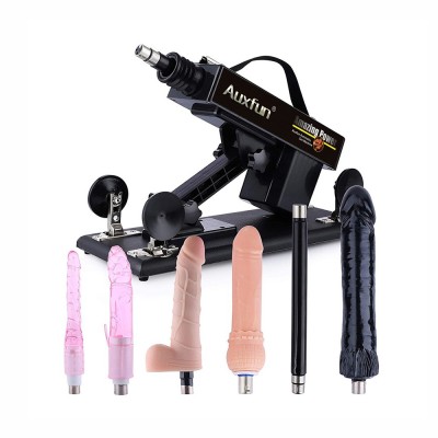 Auxfun Basic Sex Machine Bundle For Women With 5 Dildos