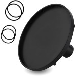 Auxfun 3.5" Diameter Suction Cup Adapter for 3XLR Connector Sex Machine with 2 Pair Rubber Band, Black Hard Plastic Auxfun 3.5" Diameter Suction Cup Adapter for 3XLR Connector Sex Machine with 2 Pair Rubber Band, Black Hard Plastic