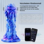 Wildolo APP-Controlled Vibrator, Silicone Dildo, 8.5" Premium Vibrator---Designer Series