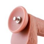 Auxfun Brown TPE Extra  Dildo with EzfunLok, Sex Machine Attachment Auxfun Brown TPE Extra  Dildo with EzfunLok, Sex Machine Attachment