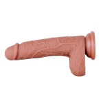 Auxfun Brown TPE Extra  Dildo with EzfunLok, Sex Machine Attachment Auxfun Brown TPE Extra  Dildo with EzfunLok, Sex Machine Attachment