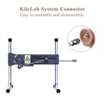 9.1" Silicone Dildo for Hismith Sex Machine with KlicLok Connector, 7.5" Insertable Length,Flesh