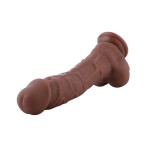 9.1" Silicone Dildo for Hismith Sex Machine with KlicLok Connector,7.5" Insertable Length. Coffee