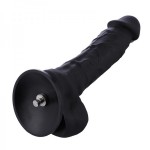 8.3" Flexible Lifelike Silicone Black Dildo with Keel for Hismith Sex Machines 8.3" Flexible Lifelike Silicone Black Dildo with Keel for Hismith Sex Machines