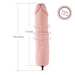 7" Veins Anal Dildo For Hismith Premium Machine With KlicLok System