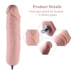 7" Veins Anal Dildo For Hismith Premium Machine With KlicLok System