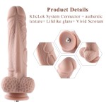 Hismith 11.3" Multi-Texturing Thick Silicone Dildo with KlicLok System for Hismith Premium Sex Machine Hismith 11.3" Multi-Texturing Thick Silicone Dildo with KlicLok System for Hismith Premium Sex Machine
