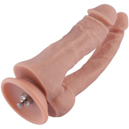 7" Double Penis Silicone Dildo for Premium Sex Machine with KlicLok System