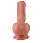 Hismith 8.9" Dual-density Silicone Dildo with Real Penis-like Texture, Head and Eggs Hismith 8.9" Dual-density Silicone Dildo with Real Penis-like Texture, Head and Eggs