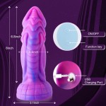 Hismith 8 Inch Curved Giant Suction Dildo with vibration - The Dream Sky Monster Series Hismith 8 Inch Curved Giant Suction Dildo with vibration - The Dream Sky Monster Series