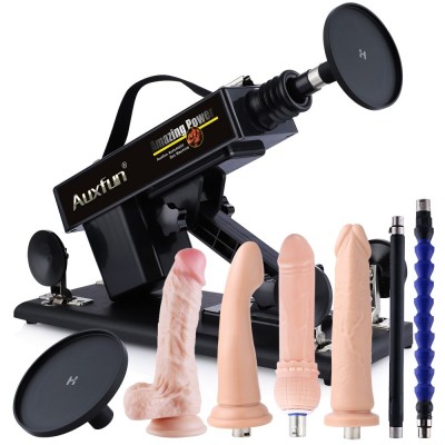 Auxfun Sex Machine for Women Pleasure with 3XLR Suction Cup Adapter