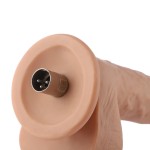 Auxfun Extra Length with Flexible Pipe TPE dildo with 3XLR Connector/ 3 Pin Attachments