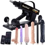 Sex Machine Automatic Love Machine with Remote Control & Graded Dildo, AUXFUN Thrusting Fuck Machine with 3XLR Connector & APP