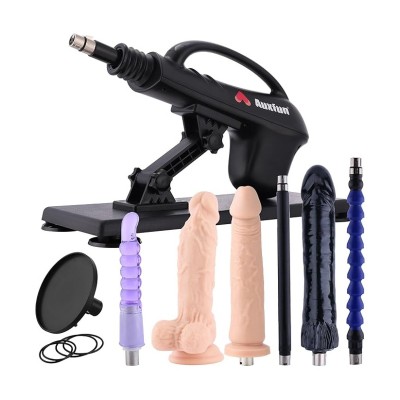 Auxfun Love Machine with Suction Cup Adapter, Sex Machines for Men Women with 7 Attachments 3 XLR Connector