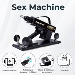 AUXFUN Sex Machine Realistic Dildo,Fuck Machine for Man with 3XLR Connector ,Adult Toys with 8 Accessories