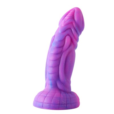Hismith 8 Inch Curved Giant Silicone Animal Dildo With Suction Cup