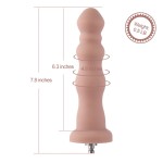 Hismith 7.1" Anal Beaded Silicone Dildo for Hismith Premium Sex Machine with KlicLok System, Diameter 1.5" Hismith 7.1" Anal Beaded Silicone Dildo for Hismith Premium Sex Machine with KlicLok System, Diameter 1.5"