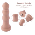 Hismith 7.1" Anal Beaded Silicone Dildo for Hismith Premium Sex Machine with KlicLok System, Diameter 1.5" Hismith 7.1" Anal Beaded Silicone Dildo for Hismith Premium Sex Machine with KlicLok System, Diameter 1.5"