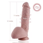 9" Huge Silicone Dildo For Hismith Sex Machine With KlicLok Connector, 6.5" Insertable Length, Flesh 9" Huge Silicone Dildo For Hismith Sex Machine With KlicLok Connector, 6.5" Insertable Length, Flesh