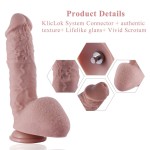 9" Huge Silicone Dildo For Hismith Sex Machine With KlicLok Connector, 6.5" Insertable Length, Flesh 9" Huge Silicone Dildo For Hismith Sex Machine With KlicLok Connector, 6.5" Insertable Length, Flesh