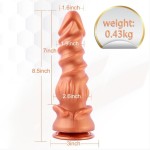 Hismith 8.5" Drilling Worm Novelty Silicone Dildo with Suction Cup Hismith 8.5" Drilling Worm Novelty Silicone Dildo with Suction Cup