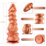 Hismith 8.5" Drilling Worm Novelty Silicone Dildo with Suction Cup Hismith 8.5" Drilling Worm Novelty Silicone Dildo with Suction Cup