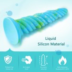 Hismith 10.12 Inch Awl Shape Mixed Colors Silicone Dildo With Suction Cup Hismith 10.12 Inch Awl Shape Mixed Colors Silicone Dildo With Suction Cup