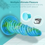 Hismith 10.12 Inch Awl Shape Mixed Colors Silicone Dildo With Suction Cup Hismith 10.12 Inch Awl Shape Mixed Colors Silicone Dildo With Suction Cup