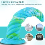 Hismith 10.12 Inch Awl Shape Mixed Colors Silicone Dildo With Suction Cup Hismith 10.12 Inch Awl Shape Mixed Colors Silicone Dildo With Suction Cup