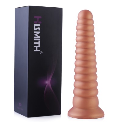 Hismith 10.20 Inch Silicone Tower Shape Realistic Penis With Suction Cup For Hands-Free Play