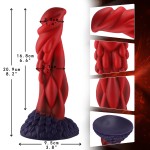 Wildolo 8.20" Monster Dildo With Suction Cup For Hands- Free Play Flexible Fantasy Dragon Toy