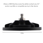 Auxfun 3.5 Inches Diameter Suction Cup with EzfunLok System and 3XLR System, Sex Machine Attachment Auxfun 3.5 Inches Diameter Suction Cup with EzfunLok System and 3XLR System, Sex Machine Attachment