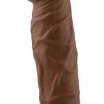 Auxfun Brown TPE Curved Dildo with EzfunLok Connector Auxfun Brown TPE Curved Dildo with EzfunLok Connector
