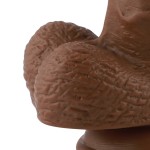 Auxfun Brown TPE Curved Dildo with EzfunLok Connector Auxfun Brown TPE Curved Dildo with EzfunLok Connector