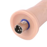Auxfun Extra Length Dildo with Bulit-in Keel, 3XLR Connector / 3 Pin Attachments for Sex Machine Auxfun Extra Length Dildo with Bulit-in Keel, 3XLR Connector / 3 Pin Attachments for Sex Machine