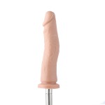 Auxfun Extra Length Dildo with Bulit-in Keel, 3XLR Connector / 3 Pin Attachments for Sex Machine Auxfun Extra Length Dildo with Bulit-in Keel, 3XLR Connector / 3 Pin Attachments for Sex Machine