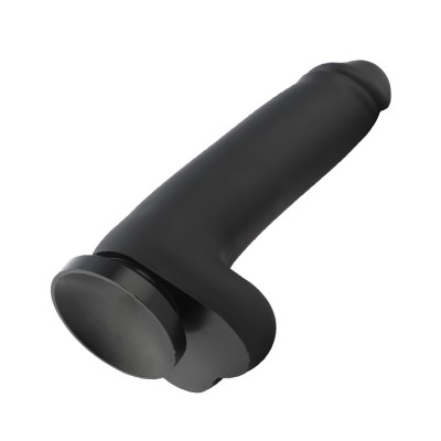 Wildolo Black 11.4" Smooth Silicone Huge Dildo 8.4"Insertable Length