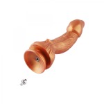 Hismith Monster Series 9.45" Golden Silicone Dildo with KlicLok System for Hismith Premium Sex Machine, dragon head Hismith Monster Series 9.45" Golden Silicone Dildo with KlicLok System for Hismith Premium Sex Machine, dragon head