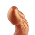 Hismith Monster Series 9.45" Golden Silicone Dildo with KlicLok System for Hismith Premium Sex Machine, dragon head Hismith Monster Series 9.45" Golden Silicone Dildo with KlicLok System for Hismith Premium Sex Machine, dragon head